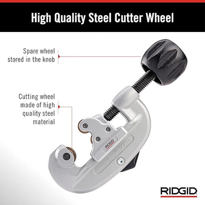 Ridgid 32920 | 15 Screw Feed Tubing Cutter, 3/16" To 1-1/8" Tube Cutter