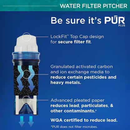 PUR PPT111W | Ultimate 11-Cup Water Filter Pitcher with LED and Lead Reduction