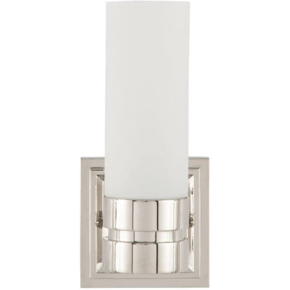 Park Harbor PHVL2101PN | Como Single Light 5" Wide Bathroom Sconce with Frosted Glass Shade