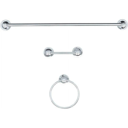Delta SLV63-PC | Silverton 3 Piece Bath Hardware Set Chrome Finish