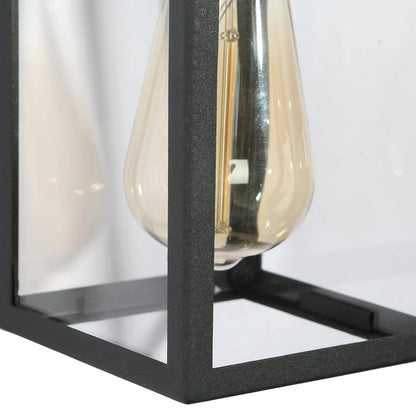 LNC A04370 | Scatria 1-Light Black Outdoor Wall Light