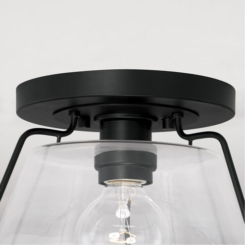 Austin Allen AA1010MB | Elijah 1 Light 10.5 inch Matte Black Flush Mount Ceiling Light