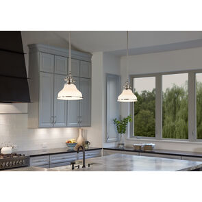 Quoizel GRT1508BN | Grant 1 Light 8 inch Brushed Nickel Mini Pendant Ceiling Light in Brushed Nickel
