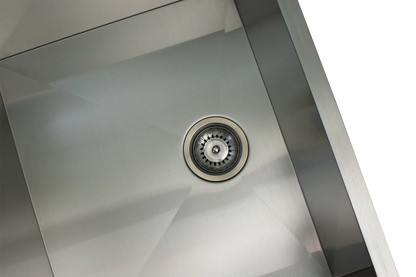 36" x 22" - 1/4" x 10" Satin Kitchen Sink | AFD3622L