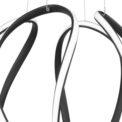 Quoizel PCWN2818EK | Waving Single Light 19" Wide LED Abstract Pendant