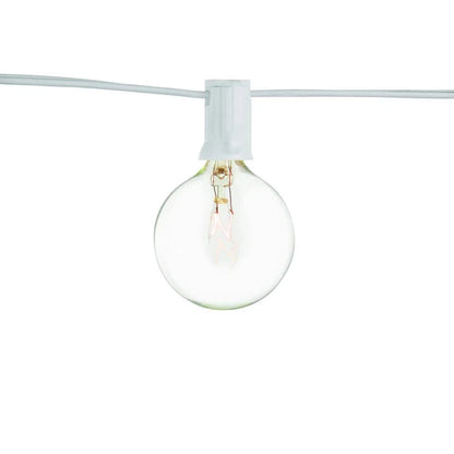 Hampton Bay 1005 698 523 | 12-Light 12 ft. Outdoor/Indoor Plug-In Incandescent G50 Bulb String Light