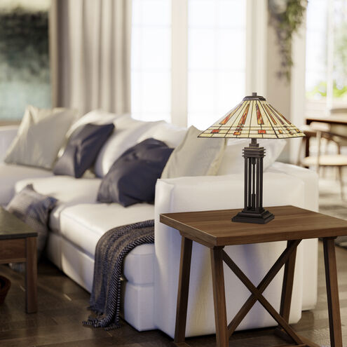 Quoizel TF5209TWT | Stevie 24 inch 75 watt Western Bronze Table Lamp Portable Light