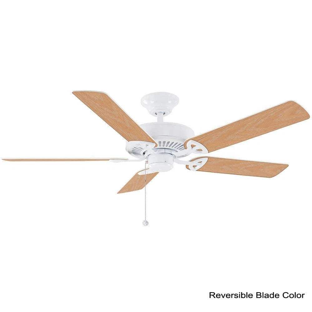 Hampton Bay 1001 320 428 | Farmington 52 in. Indoor Matte White Ceiling Fan