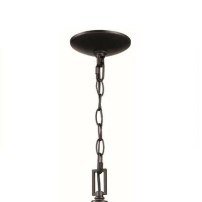 Home Decorators Collection 1006 106 214 | Weyburn 1-Light Bronze Farmhouse Mini Pendant Light Fixture with Caged Metal Shade