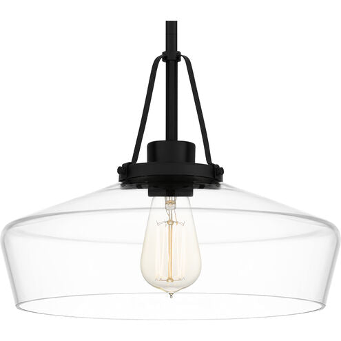 Quoizel QP5584MBK | Haven 1 Light 14 inch Matte Black Pendant Ceiling Light