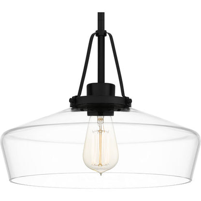 Quoizel QP5584MBK | Haven 1 Light 14 inch Matte Black Pendant Ceiling Light