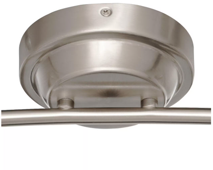 Hampton Bay 108 701 | Kelso 3 ft. 4-Light Satin Nickel LED Fixed Rail with 300/Lumen Heads 108701