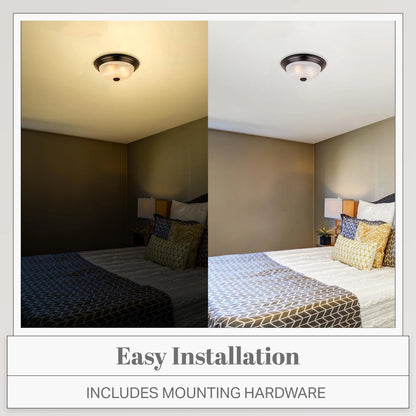 Volume Lighting V7734-79 | Marti 3-Light Indoor Antique Bronze Flush Mount Ceiling Fixture with Alabaster Melon Glass Bowl