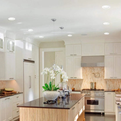 Commercial Electric 1004 655 265 | (4-Pack) Ultra Slim 4 in. Color Selectable New Construction and Remodel Canless Recessed Integrated LED Kit