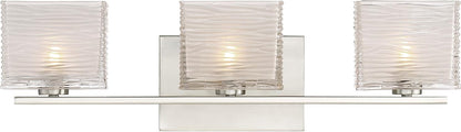 Quoizel WCP8603BN | Westcap 22.5-in 3 -Light Brushed Nickel Transitional Vanity light