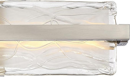 Quoizel PCGL8522BN | Platinum Glacial 1 Light Contemporary Bath Vanity - 5 Inches high