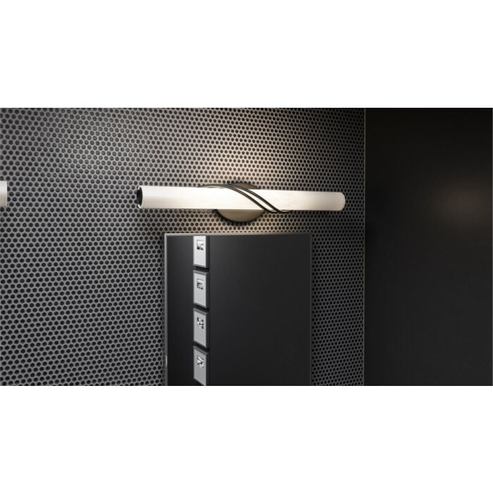 Quoizel PCSQ8525MBK | Serenade 25 inch Matte Black Bath Light Wall Light