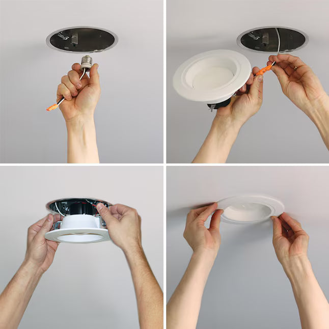 Halo RL56069S1EWHR | White 600 -Lumens Round Dimmable LED Canless