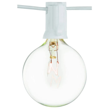 Hampton Bay 1005 698 523 | 12-Light 12 ft. Outdoor/Indoor Plug-In Incandescent G50 Bulb String Light