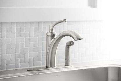 Kohler K-R29671-VS | Linwood Kitchen Sink Faucet, Vibrant Stainless