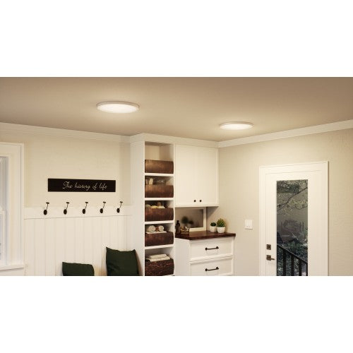 Quoizel OST1715W | Outskirts 15" Matte White Flush Mount Ceiling Light