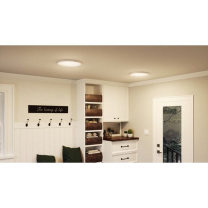 Quoizel OST1715W | Outskirts 15" Matte White Flush Mount Ceiling Light