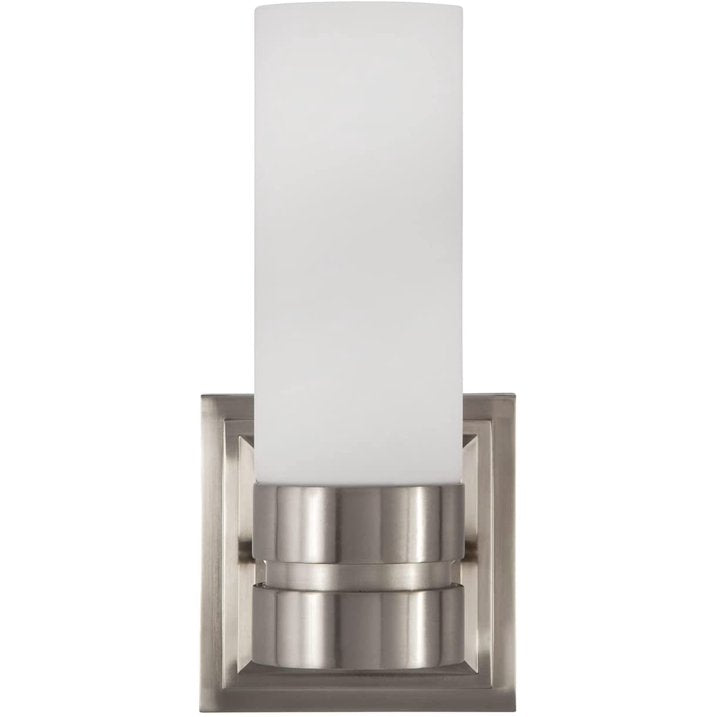 Park Harbor PHVL2101PN | Como Single Light 5" Wide Bathroom Sconce with Frosted Glass Shade
