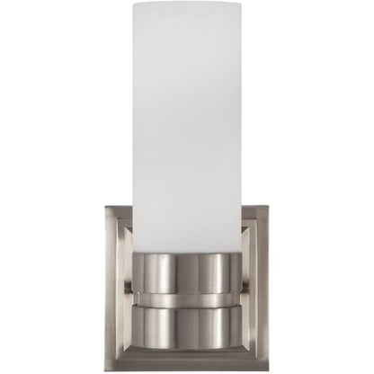 Park Harbor PHVL2101PN | Como Single Light 5" Wide Bathroom Sconce with Frosted Glass Shade