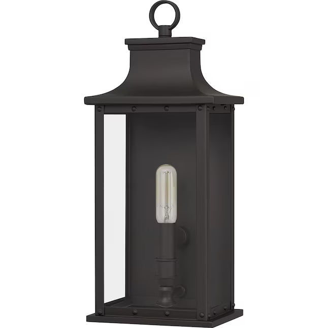 Quoizel ABY84070Z | Abernathy 1 Light 16 inch Old Bronze Outdoor Wall Lantern, Small