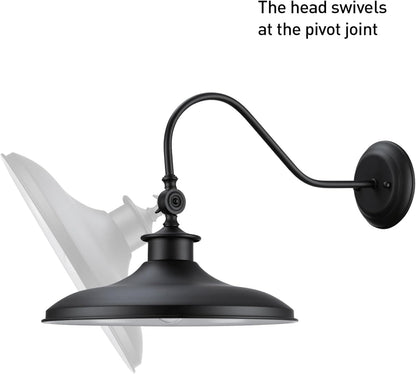 Globe Electric 44095 | Aedan 1-Light Swivel Wall Sconce, Black Finish