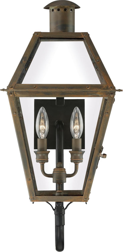 Quoizel RO8311Z | Rue De Royal 2 Light 24 inch Industrial Bronze Outdoor Wall Lantern