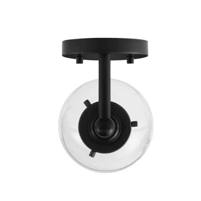 Home Decorators Collection 1006 324 393 | Evelyn 6 in. 1-Light Matte Black Modern Industrial Wall Mount Sconce Light