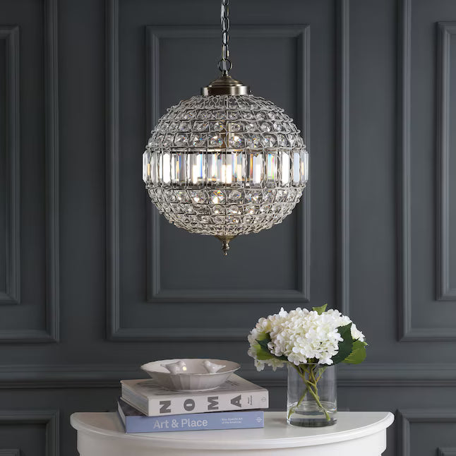 JONATHAN Y Lighting JYL6110B | Georgina Single Light 16" Wide LED Crystal Pendant