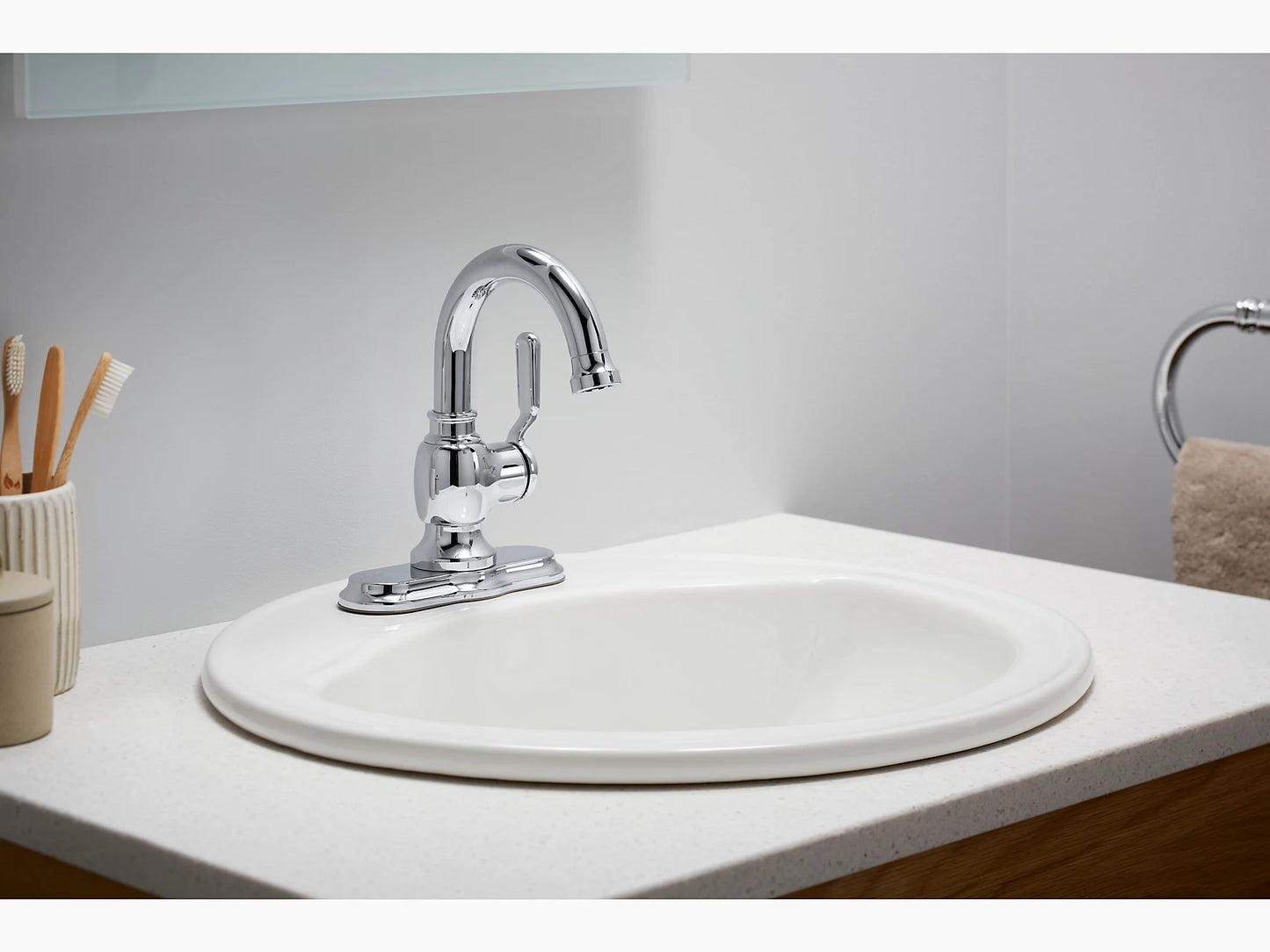 Kolher 27374-4-CP | Sterling Ludington Single-Handle Bathroom Faucet, 1.2 gpm in Polished Chrome