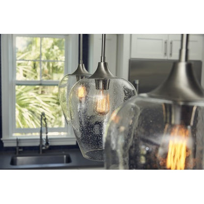 Quoizel TWE1510BN | Towne 1 Light 10 inch Brushed Nickel Mini Pendant Ceiling Light