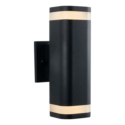 Artika NSBLES-ON | Mettle LED Indoor-Outdoor Wall Light in Matte Black