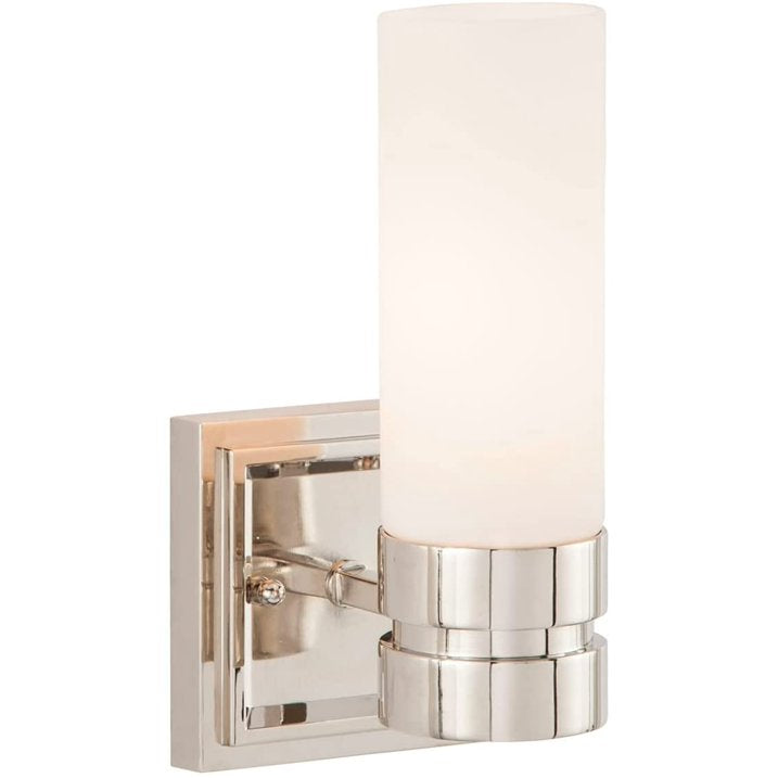 Park Harbor PHVL2101PN | Como Single Light 5" Wide Bathroom Sconce with Frosted Glass Shade
