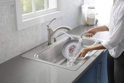 Kohler K-R29671-VS | Linwood Kitchen Sink Faucet, Vibrant Stainless
