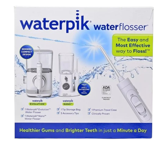Waterpik WF-07-WP-310 | Evolution and Nano Water Flosser Combo Pack