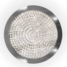 Artika CLGL-HD1 | 13.5" Flush Mount Ceiling Light in Chrome Finish