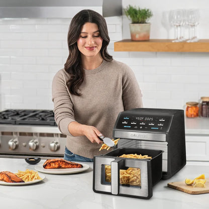 Open box used Gourmia 8-Quart Digital Air Fryer with Window & Light