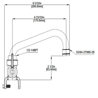 Glacier Bay 238 178 | 2-Handle Laundry Faucet in Brass