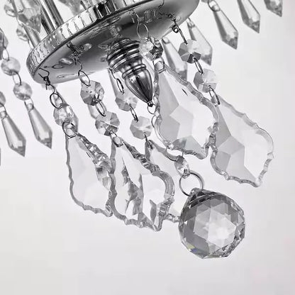 Home Decorators Collection 1001 789 669 | Calisitti 3-Light Polished Chrome Chandelier with K9 Crystal Dangles