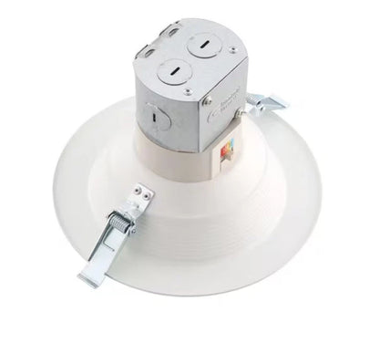 Commercial Electric 1003 240 066 | Easy-Up 6 in. White Baffle Integrated LED Recessed Kit