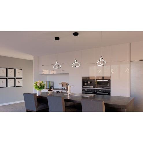 Quoizel PCILR1507MBK | Illoria LED 8 inch Matte Black Mini Pendant Ceiling Light