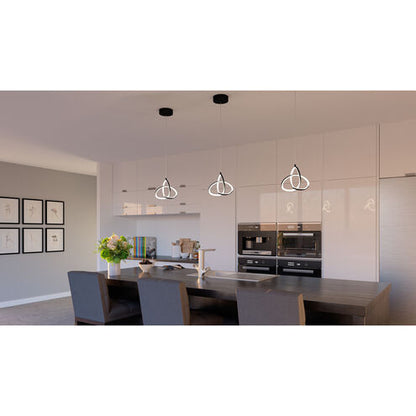 Quoizel PCILR1507MBK | Illoria LED 8 inch Matte Black Mini Pendant Ceiling Light