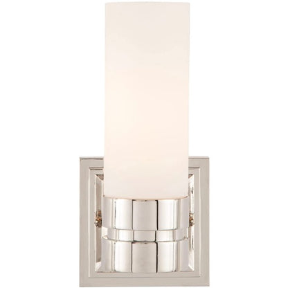 Park Harbor PHVL2101PN | Como Single Light 5" Wide Bathroom Sconce with Frosted Glass Shade