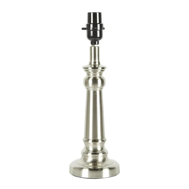 Better Homes & Gardens Brushed Steel Accent Lamp with Bulb, Silver