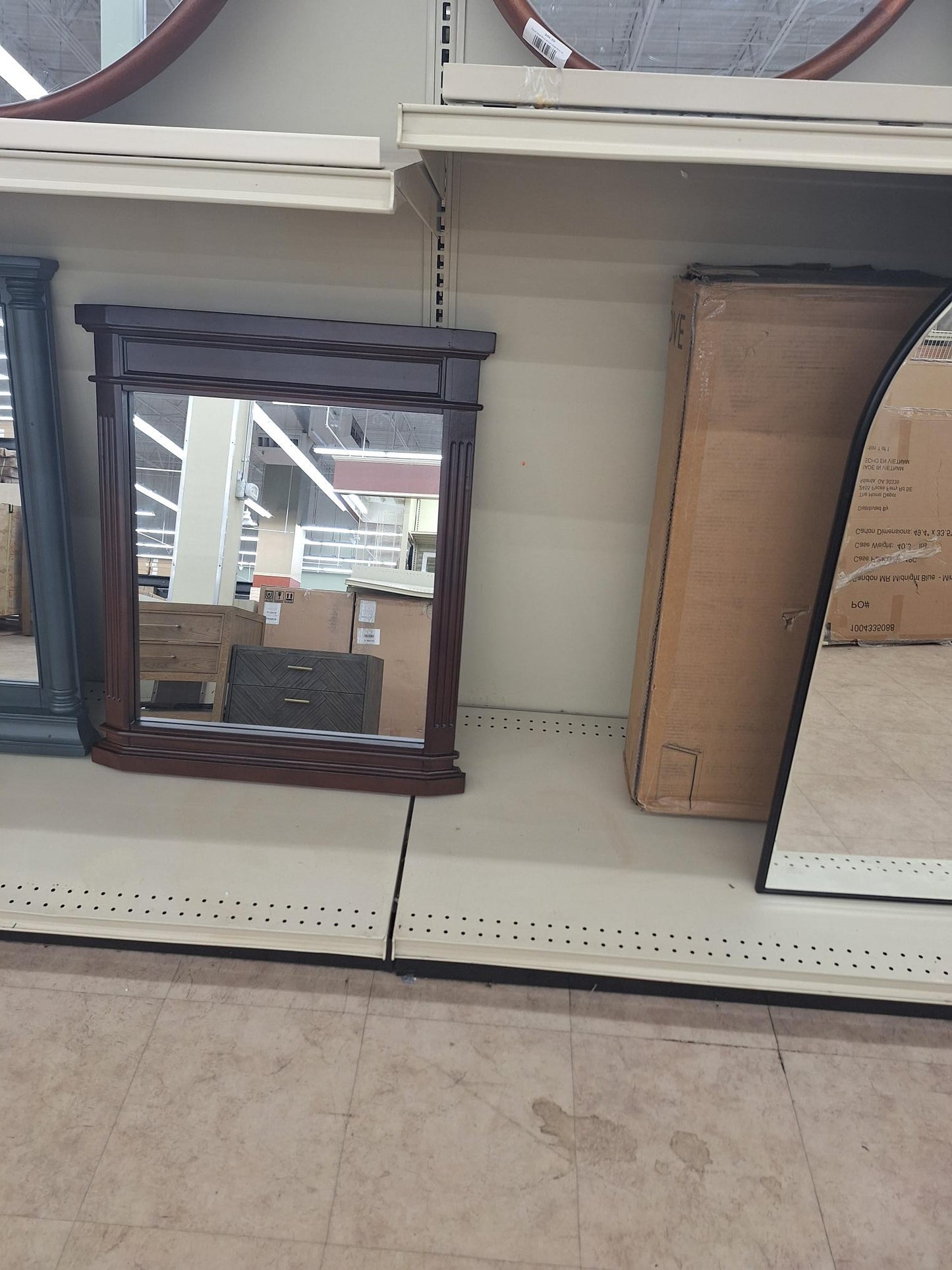 Brown Wood Mirror
