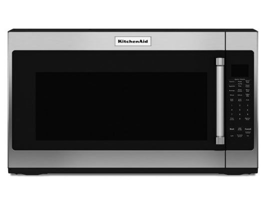 KitchenAid 2-cu ft 1000-Watt Over-the-Range Microwave with Sensor Cooking KMHS120ESS